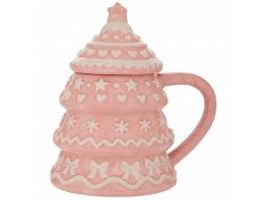 Ροζ κεραμική κούπα με...