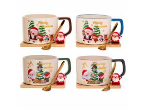 Κεραμική Κούπα Με Ξύλινο...