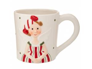 Λευκή κεραμική κούπα με...