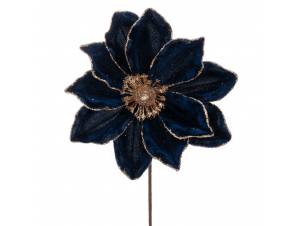 Μπλε βελούδινη μανωλια 60 εκ.