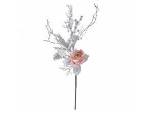 Κλαδί με ροζ τριαντάφυλλο...