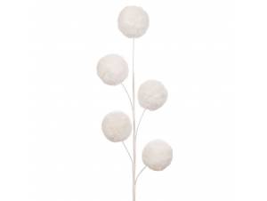 Κλαδί με λευκές βελούδινες...