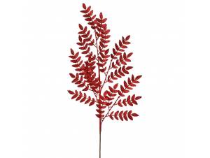 Κόκκινο GLITTER φτέρη κλαδί...