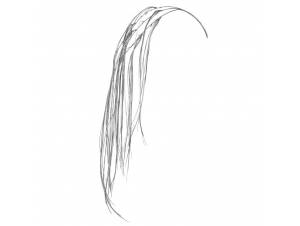 Ασημί κρεμαστό κλαδί 120 εκ.