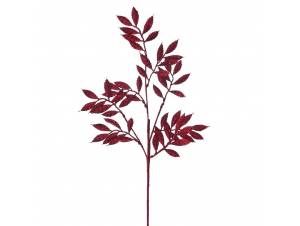 Μπορντό GLITTER φτέρη κλαδί...