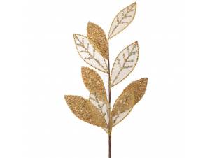 Χρυσό GLITTER φύλλο κλαδί...