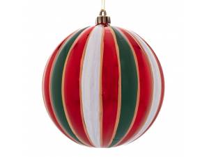 Τρίχρωμη πλαστική μπάλα 10 εκ.
