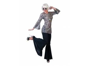 Αποκριάτικη στολή Disco, ασημί