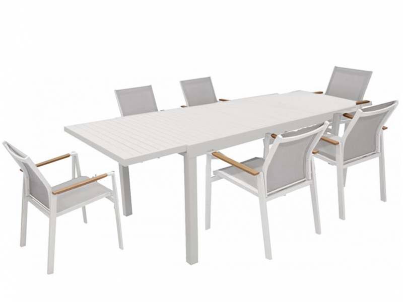 Τραπεζαρία Αλουμινίου επεκτεινόμενη 200-280 x95 εκ. έπιπλα κήπου bigstore.gr