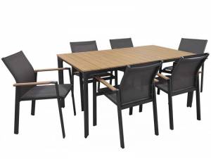 Τραπεζαρία αλουμινίου-polywood