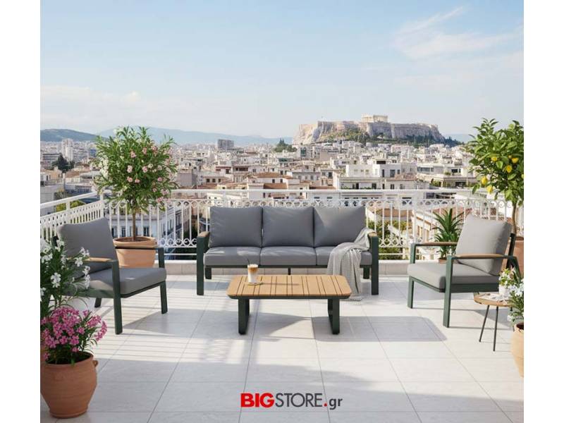σαλόνι-Αλουμινίου-teak-έπιπλα κήπου- bigstore.gr