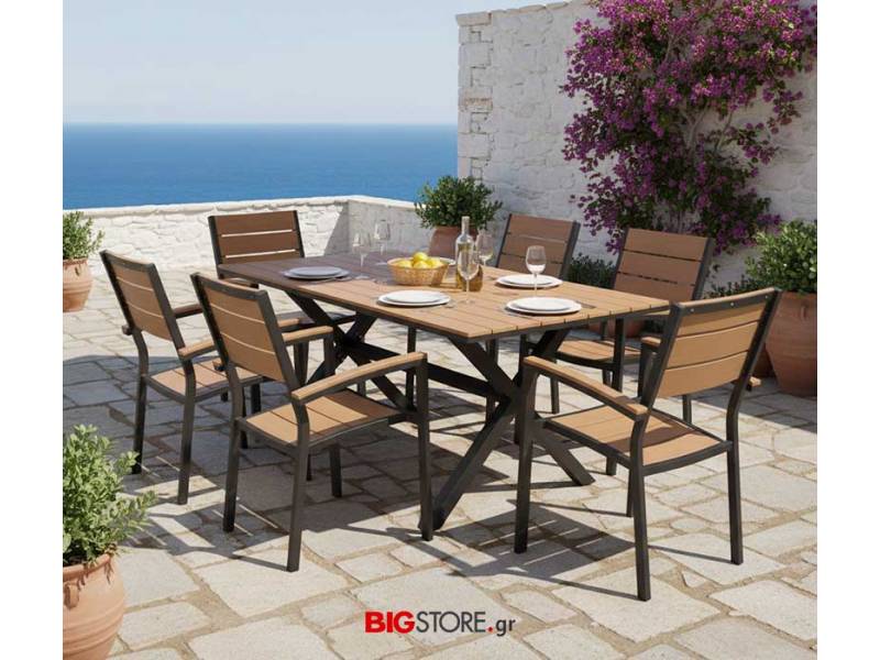 Τραπεζαρία-αλουμινίου-polywood  160x92-bigstore.gr