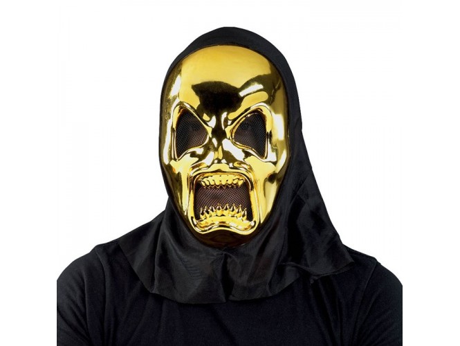 Αποκριάτικη μάσκα Τρόμου Χρυσή