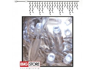 Διάφανη Κουρτίνα 150 LED 3.3x0.45 m ασύμμετρη 8 προγράμματα και επέκταση Διάφανη Κουρτίνα 150 LED 3.3x0.45 m ασύμμετρη 8 προγράμματα και επέκταση