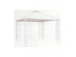 GAZEBO Κήπου 3 x 3 m Λευκό GAZEBO Κήπου 3 x 3 m Λευκό