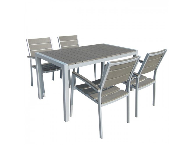 Set Τραπεζαρία Αλουμινίου - Polywood έπιπλα κήπου bigstore.gr