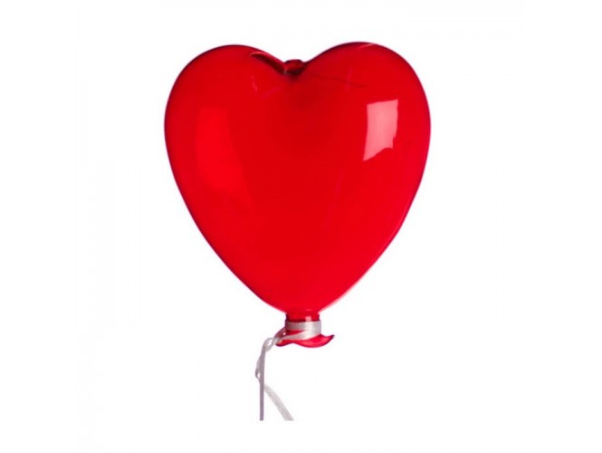 Γυάλινο διακοσμητικό Mπαλόνι καρδιά