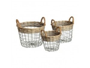 Set Καλάθια wicker Set Καλάθια wicker