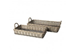 Set 2 Διακοσμητικά Καλάθια Wicker Set 2 Διακοσμητικά Καλάθια Wicker
