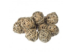 Διακοσμητικές πλεκτές μπάλες5 cm Set/12 Διακοσμητικές πλεκτές μπάλες5 cm Set/12