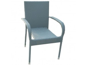 Πολυθρόνα Wicker Γκρι Πολυθρόνα Wicker Γκρι