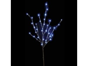 Κλαδί διακόσμησης χιονισμένο με 35 LED φωτάκια Κλαδί διακόσμησης χιονισμένο με 35 LED φωτάκια