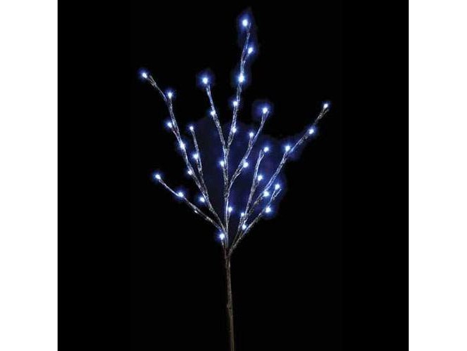 Κλαδί διακόσμησης χιονισμένο με 35 LED φωτάκια Κλαδί διακόσμησης χιονισμένο με 35 LED φωτάκια