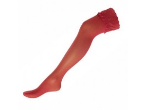 Αποκριάτικη Κόκκινη κάλτσα με σιλικόνη