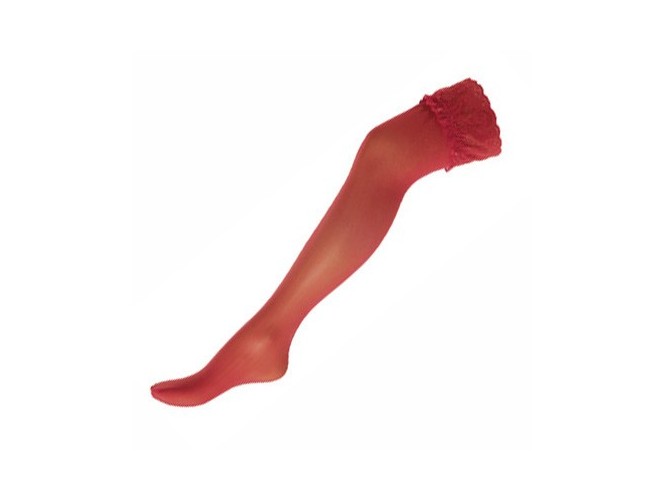 Αποκριάτικη Κόκκινη κάλτσα με σιλικόνη