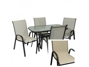 THEROS 140 BL-CR Set Τραπεζαρία THEROS 140 BL-CR Set Τραπεζαρία