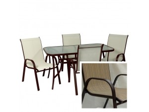 THEROS 140 BR-MBR Set Τραπεζαρία THEROS 140 BR-MBR Set Τραπεζαρία