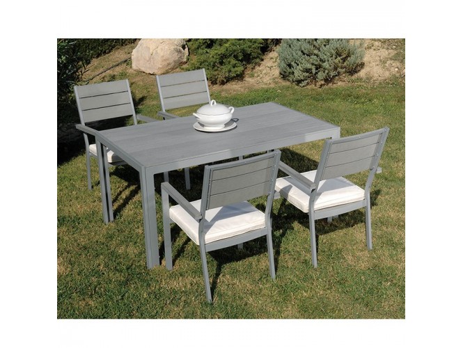 Dining Set 154531 Τραπεζαρία Polywood έπιπλα κήπου bigstore.gr