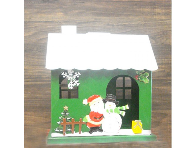 Χριστουγεννιάτικo διακοσμητικό Σπιτάκι 27.5x19x30.5 εκ
