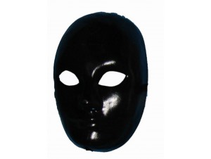 Αποκριάτικη Μάσκα Paper Mache Μαύρη Αποκριάτικη Μάσκα Paper Mache Μαύρη