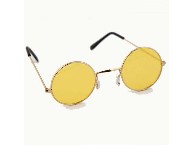 Κίτρινα μεγάλα στρογγυλά γυαλιά