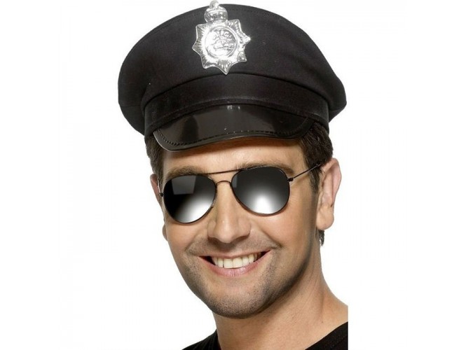 Αποκριάτικα γυαλιά Μαύρα Αστυνομικού