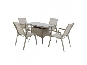SET Τραπεζαρία Κήπου Wicker SET Τραπεζαρία Κήπου Wicker