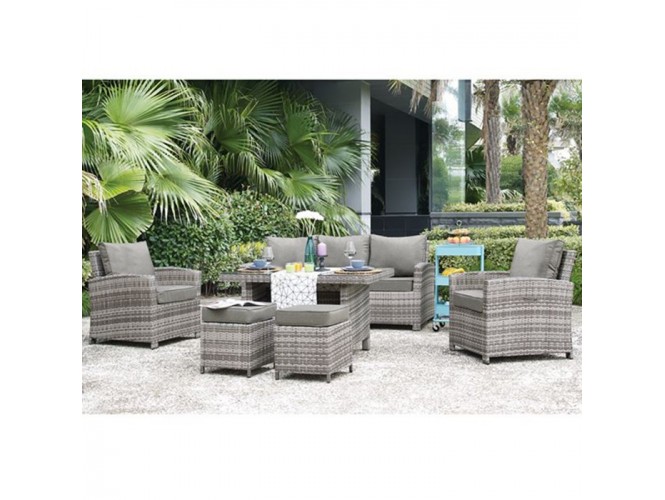 MONROE Set Καθιστικό-Τραπεζαρία Rattan έπιπλα κήπου bigstore.gr