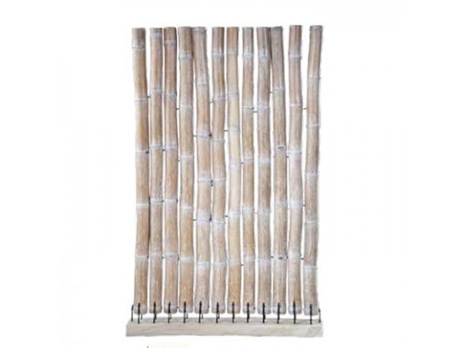 Διαχωριστικό - παραβάν από bamboo σε ξύλινη βάση