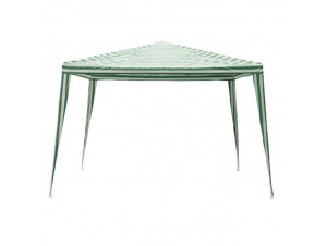 GAZEBO Κήπου 3 x 3 m Λευκό- Πράσινο ριγέ GAZEBO Κήπου 3 x 3 m Λευκό- Πράσινο ριγέ