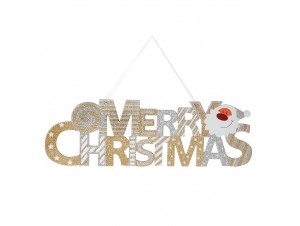 Χριστουγεννιάτικο με Στρας MERRY XMAS 48 x 15 εκ. Χριστουγεννιάτικο με Στρας MERRY XMAS 48 x 15 εκ.