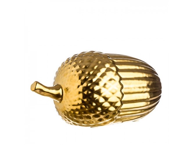 Κεραμικό διακοσμητικό χρυσό βελανίδι 8 εκ.