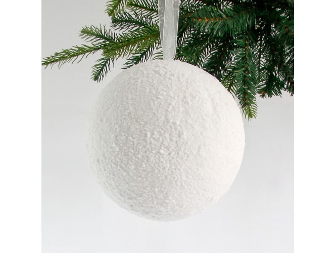 Χιονισμένη Χριστουγεννιάτικη Μπάλα 20 εκ.