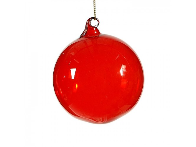 Μονόχρωμη μπάλα διακόσμησης Χριστουγεννιάτικου δέντρου 8 εκ.