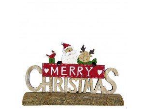 Χριστουγεννιάτικο ξύλινο διακοσμητικό 'Merry Christmas' 21 x 12 x 5 εκ. Χριστουγεννιάτικο ξύλινο διακοσμητικό 'Merry Christmas' 21 x 12 x 5 εκ.