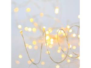 100 mini led Λευκά θερμά λαμπάκια σε καλώδιο χαλκού 100 mini led Λευκά θερμά λαμπάκια σε καλώδιο χαλκού