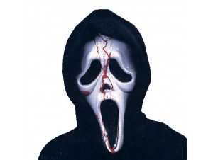 Αποκριάτικη μάσκα scream με αίμα Αποκριάτικη μάσκα scream με αίμα