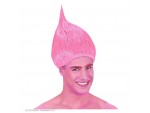 Αποκριάτικη περούκα Τρολ ροζ