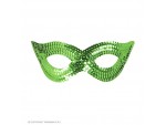 Αποκριάτικη πράσινη μάσκα ματιών με παγιέτες
