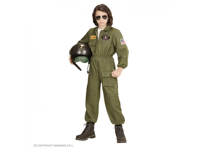 Αποκριάτικη παιδική στολή πιλότος Top Gun No 10